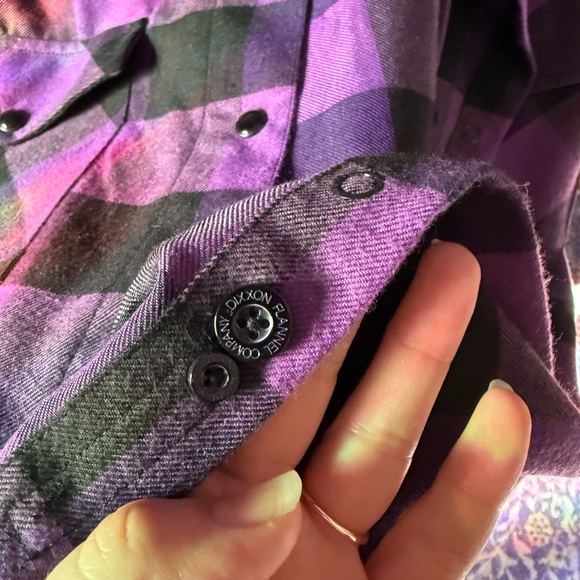 DIXXON Black and Purple Checkered Shirt - Picture 7 of 7